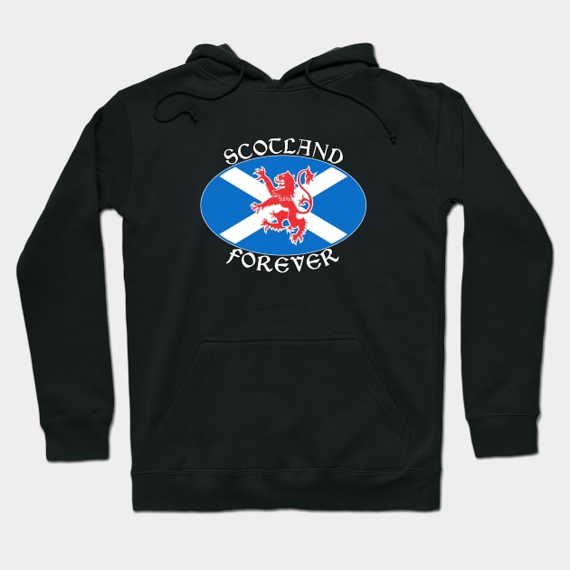 Patriotic Scotland Forever LION motif Hoodie by BigTime